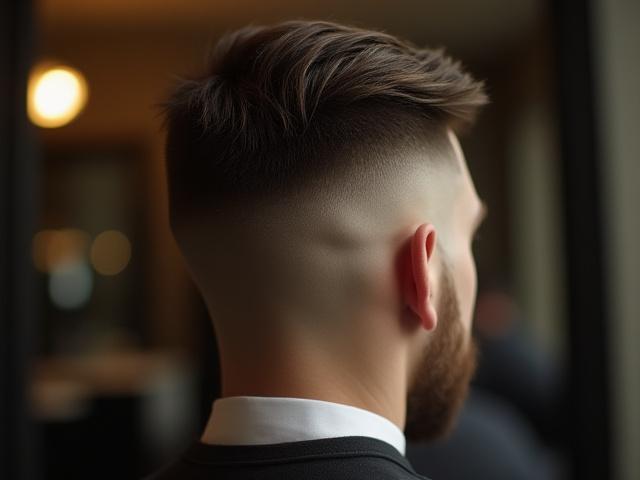 Model lelaki dengan gaya 'gentleman's cut' yang kemas.