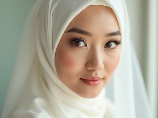 Solekan nikah natural untuk pengantin Muslimah