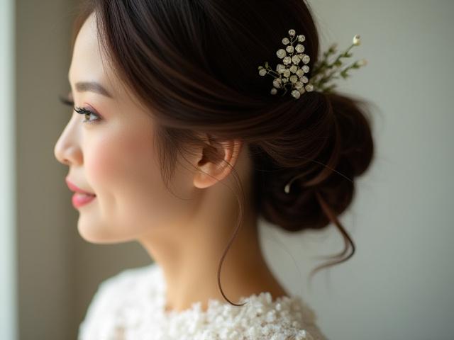 Dandanan rambut pengantin Sara