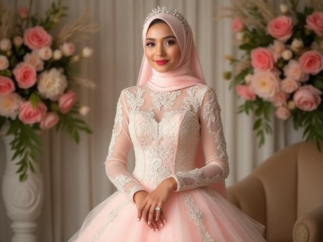 Pengantin Wani dengan dandanan rambut elegan